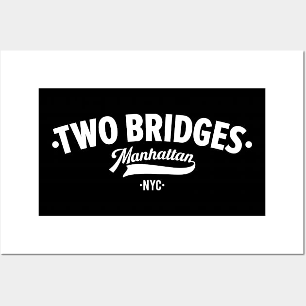 Two Bridges, Manhattan: Urban Exploration Along the East River Wall Art by Boogosh